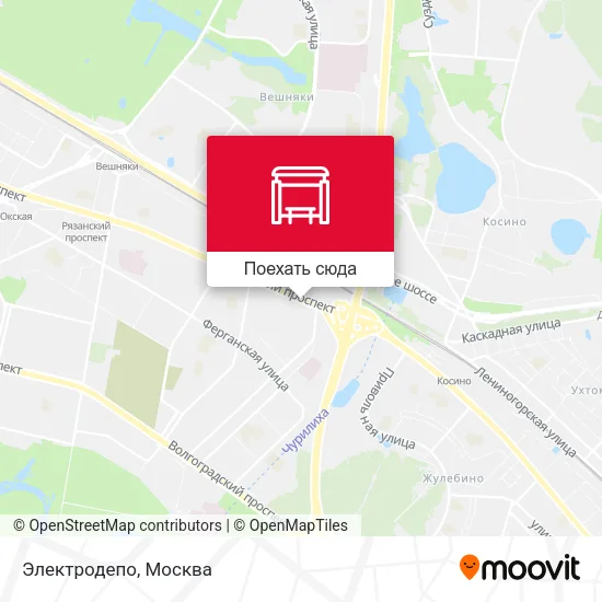 Карта Электродепо