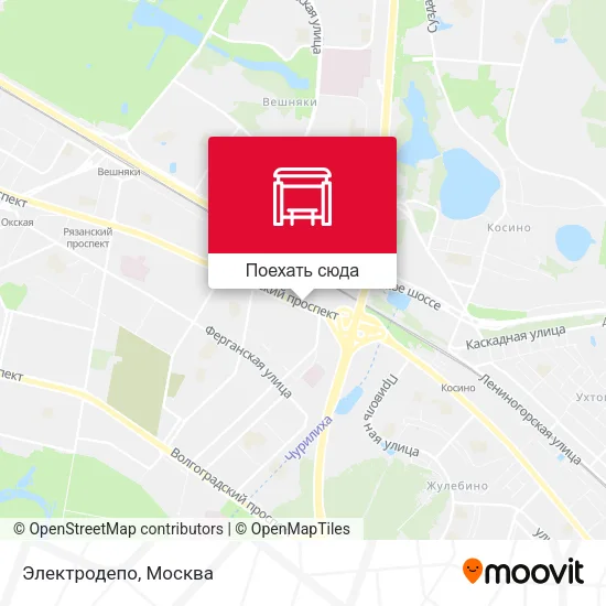 Карта Электродепо