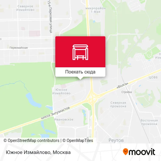Карта Южное Измайлово