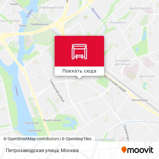 Карта Петрозаводская улица