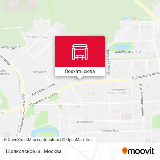 Карта Щелковское ш.