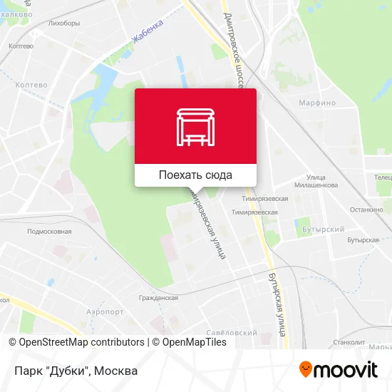 Карта Парк "Дубки"