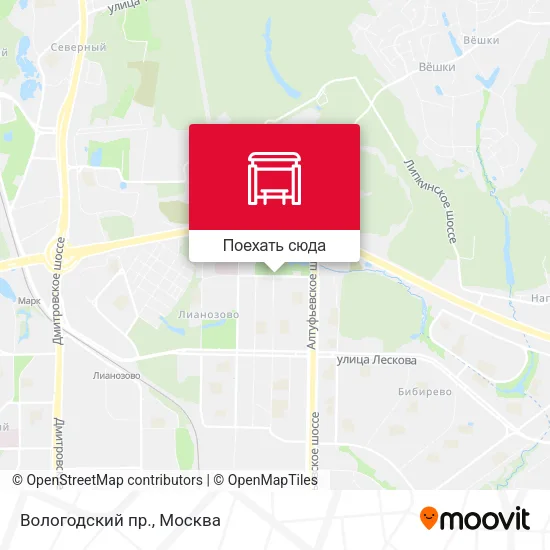 Карта Вологодский пр.
