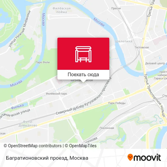 Карта Багратионовский проезд