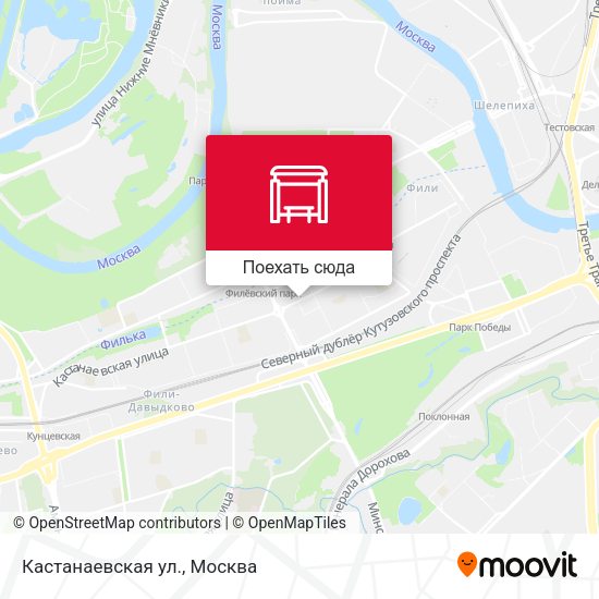 Карта Кастанаевская ул.