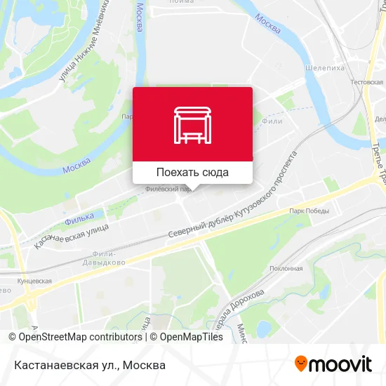 Карта Кастанаевская ул.