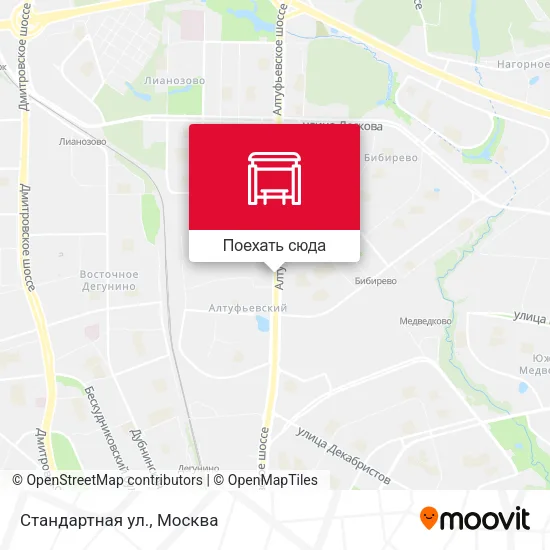 Карта Стандартная ул.
