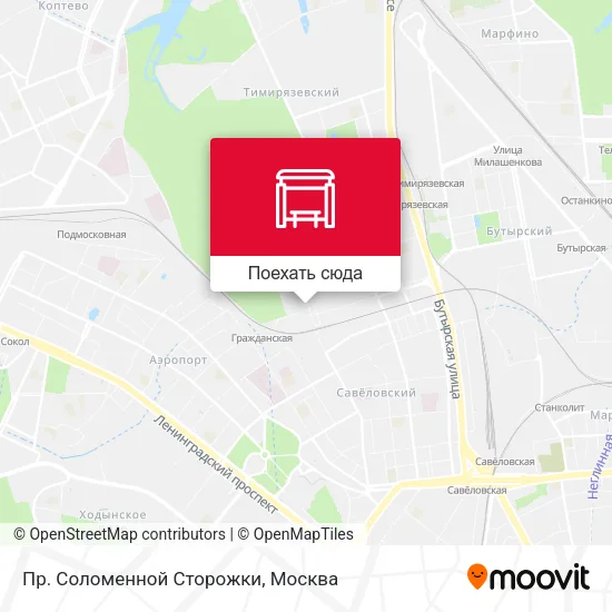 Карта Пр. Соломенной Сторожки