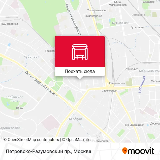 Карта Петровско-Разумовский пр.