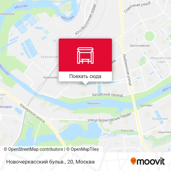 Карта Новочеркасский бульв., 20