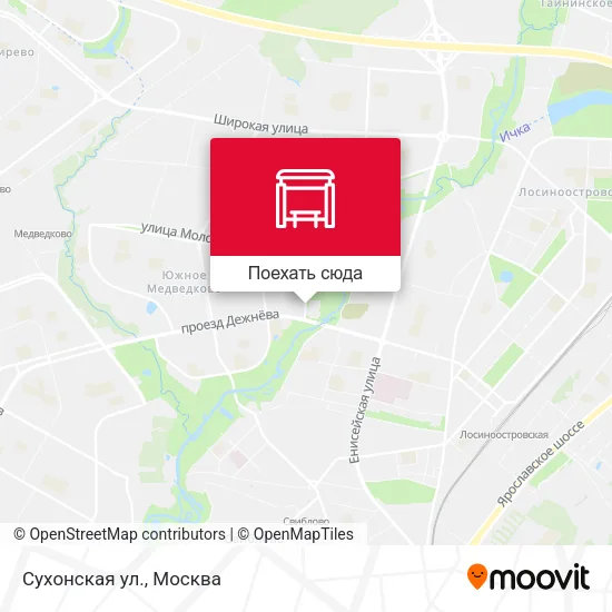 Карта Сухонская ул.