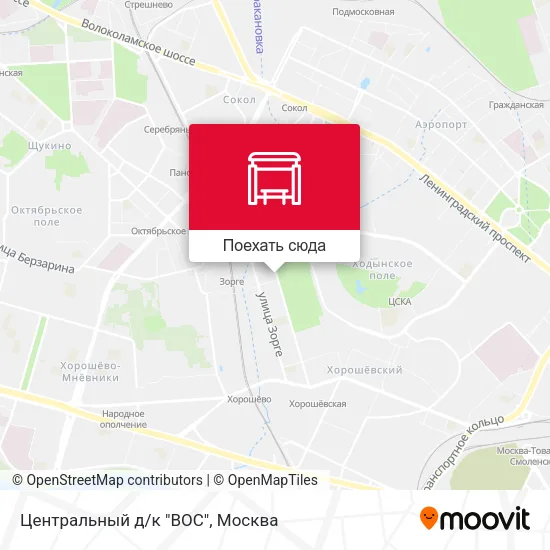 Карта Центральный д/к "ВОС"