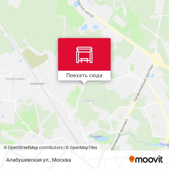 Карта Алабушевская ул.