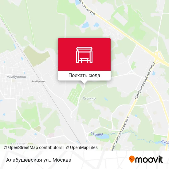 Карта Алабушевская ул.