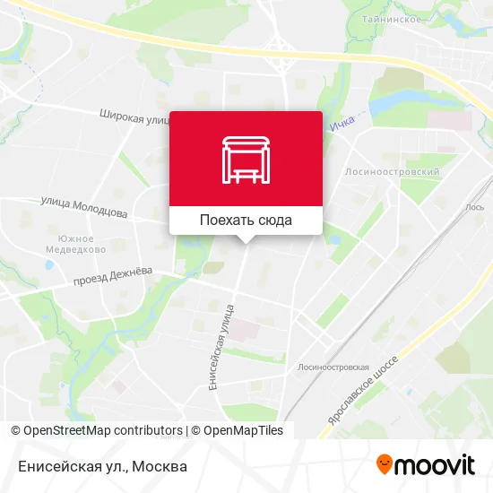 Карта Енисейская ул.