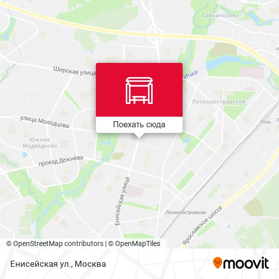 Карта Енисейская ул.