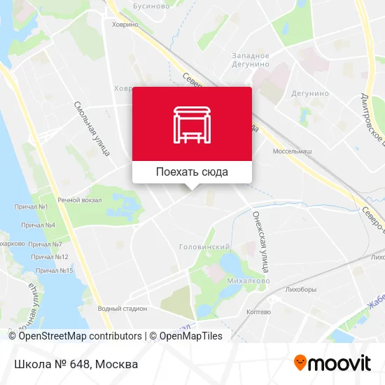 Карта Школа № 648