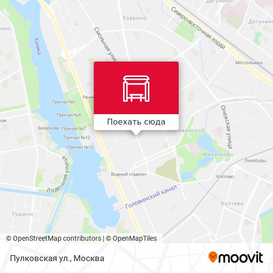 Карта Пулковская ул.