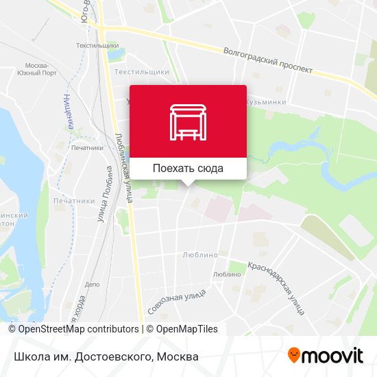 Карта Школа им. Достоевского