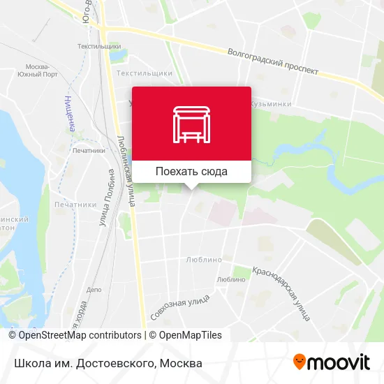 Карта Школа им. Достоевского