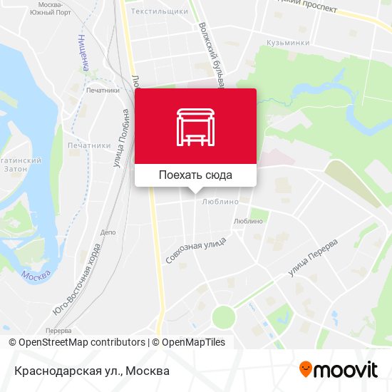 Карта Краснодарская ул.