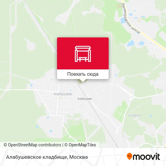 Карта Алабушевское кладбище