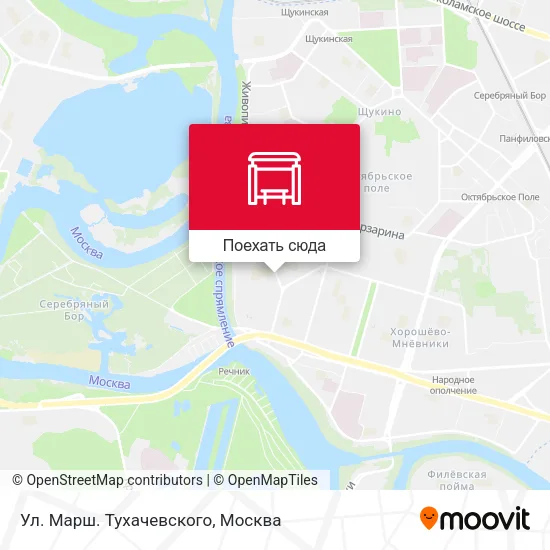 Карта Ул. Марш. Тухачевского