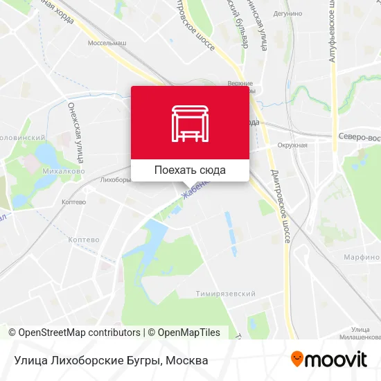 Карта Улица Лихоборские Бугры
