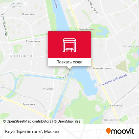 Карта Клуб "Бригантина"