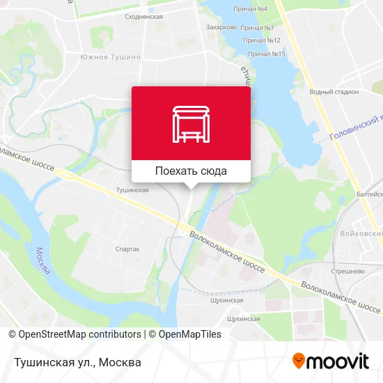 Карта Тушинская ул.