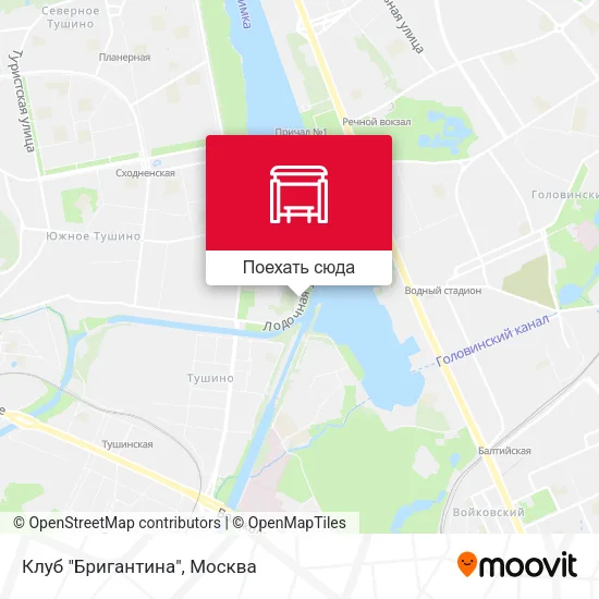 Карта Клуб "Бригантина"