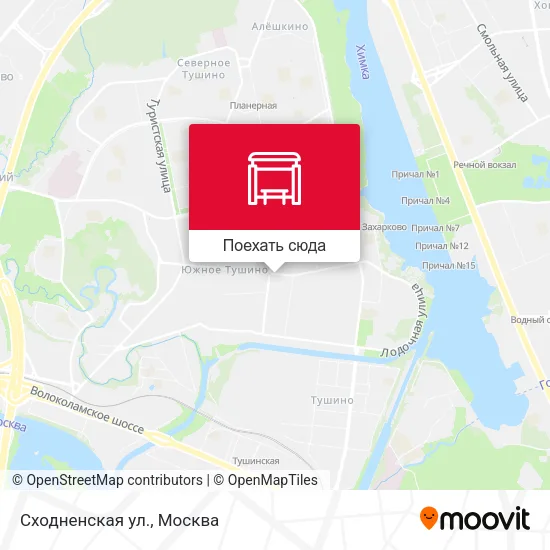 Карта Сходненская ул.