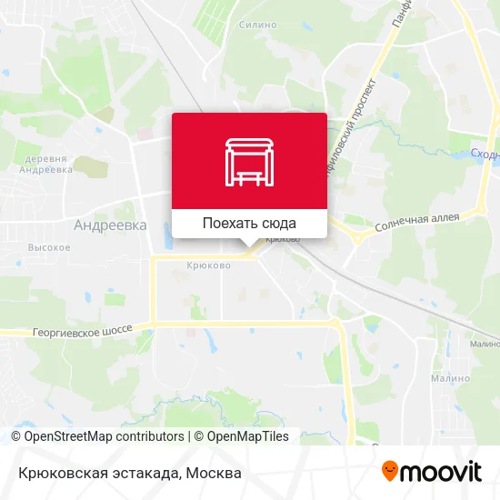 Карта Крюковская эстакада