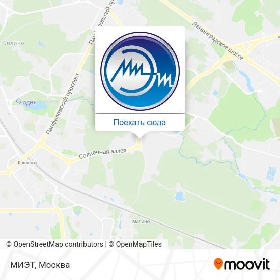 Карта МИЭТ