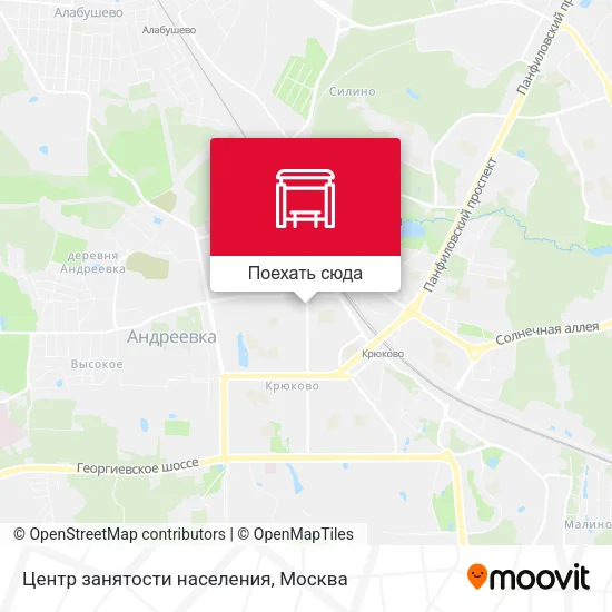 Карта Центр занятости населения