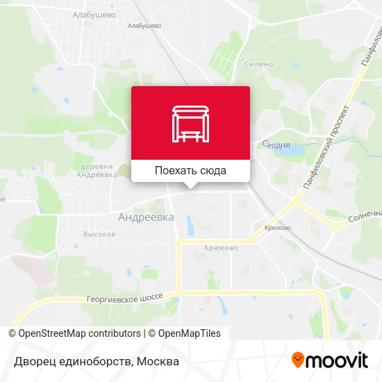 Карта Дворец единоборств