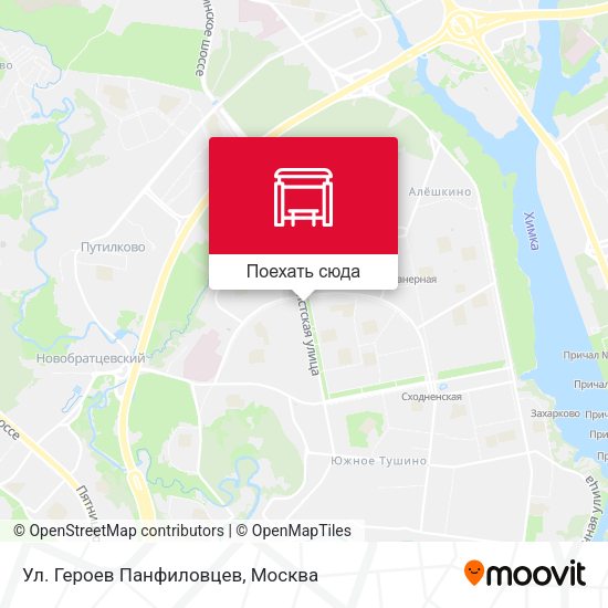 Карта Ул. Героев Панфиловцев