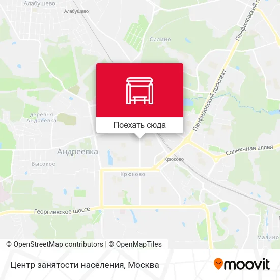 Карта Центр занятости населения