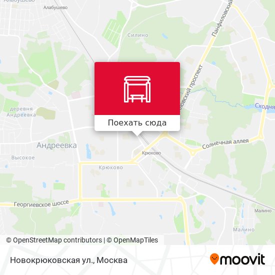 Карта Новокрюковская ул.
