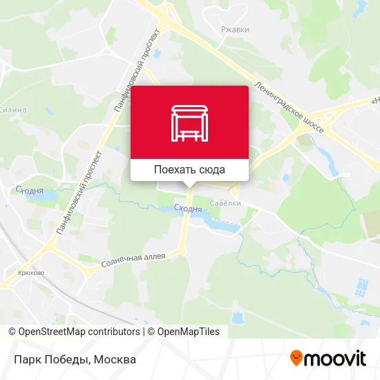 Карта Парк Победы