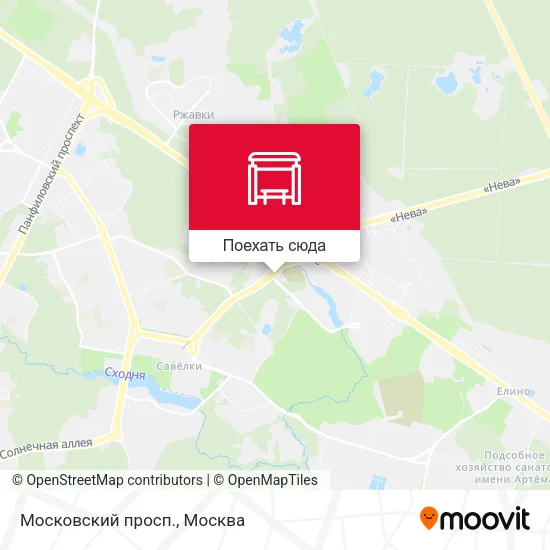 Карта Московский просп.