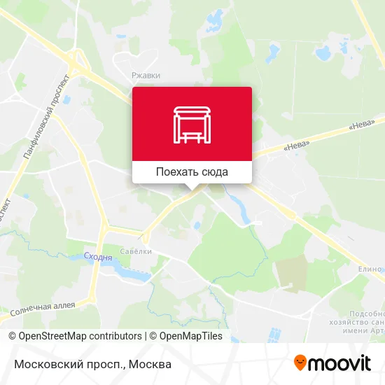 Карта Московский просп.