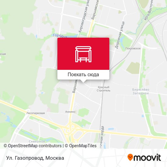 Карта Ул. Газопровод