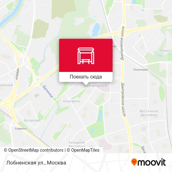 Карта Лобненская ул.