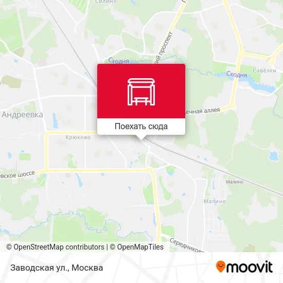 Карта Заводская ул.