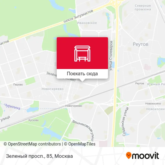 Карта Зеленый просп., 85