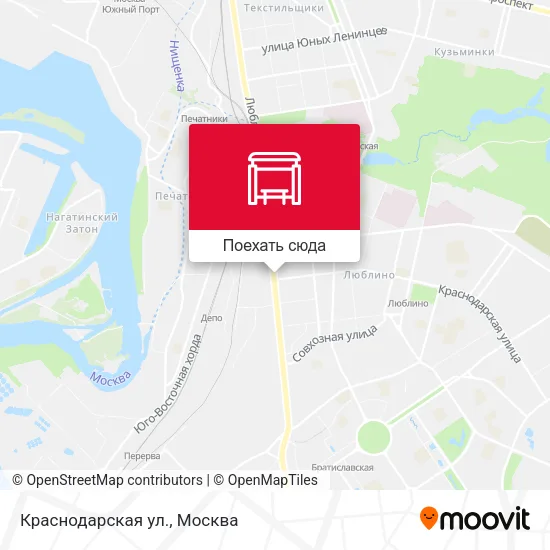 Карта Краснодарская ул.