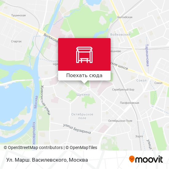 Карта Ул. Марш. Василевского