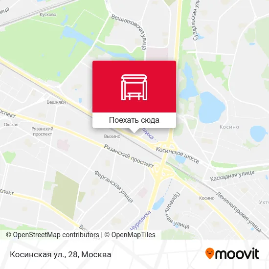 Карта Косинская ул., 28