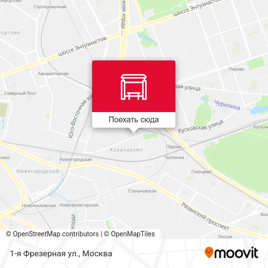 Карта 1-я Фрезерная ул.